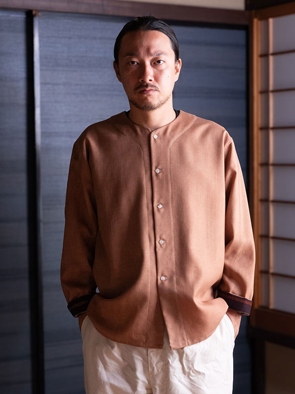 ダボシャツ「柿渋染」