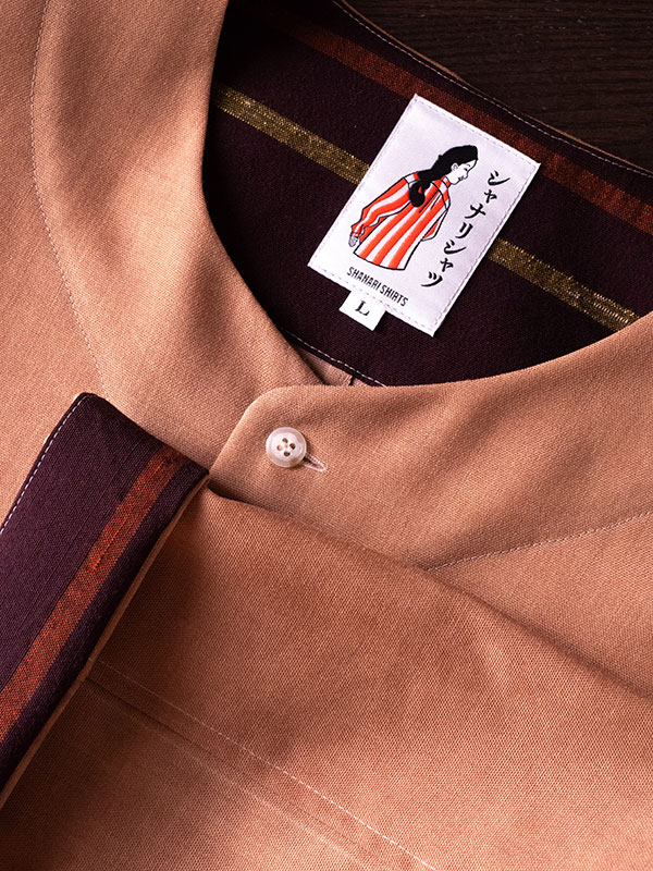 ダボシャツ「柿渋染」